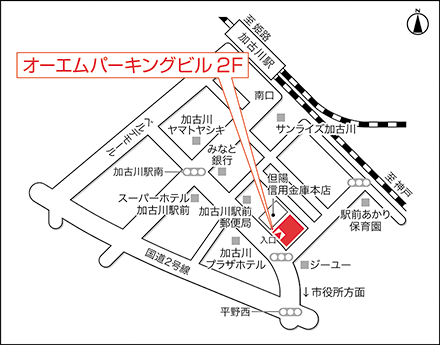 アートネイチャー レディース加古川サロン 地図画像