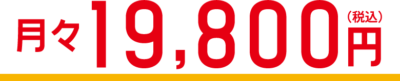月々19,800円（税込）