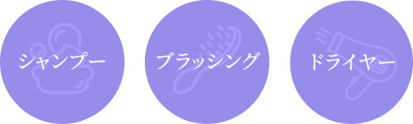 お手入れ、手ざわり、24時間自分の髪感覚